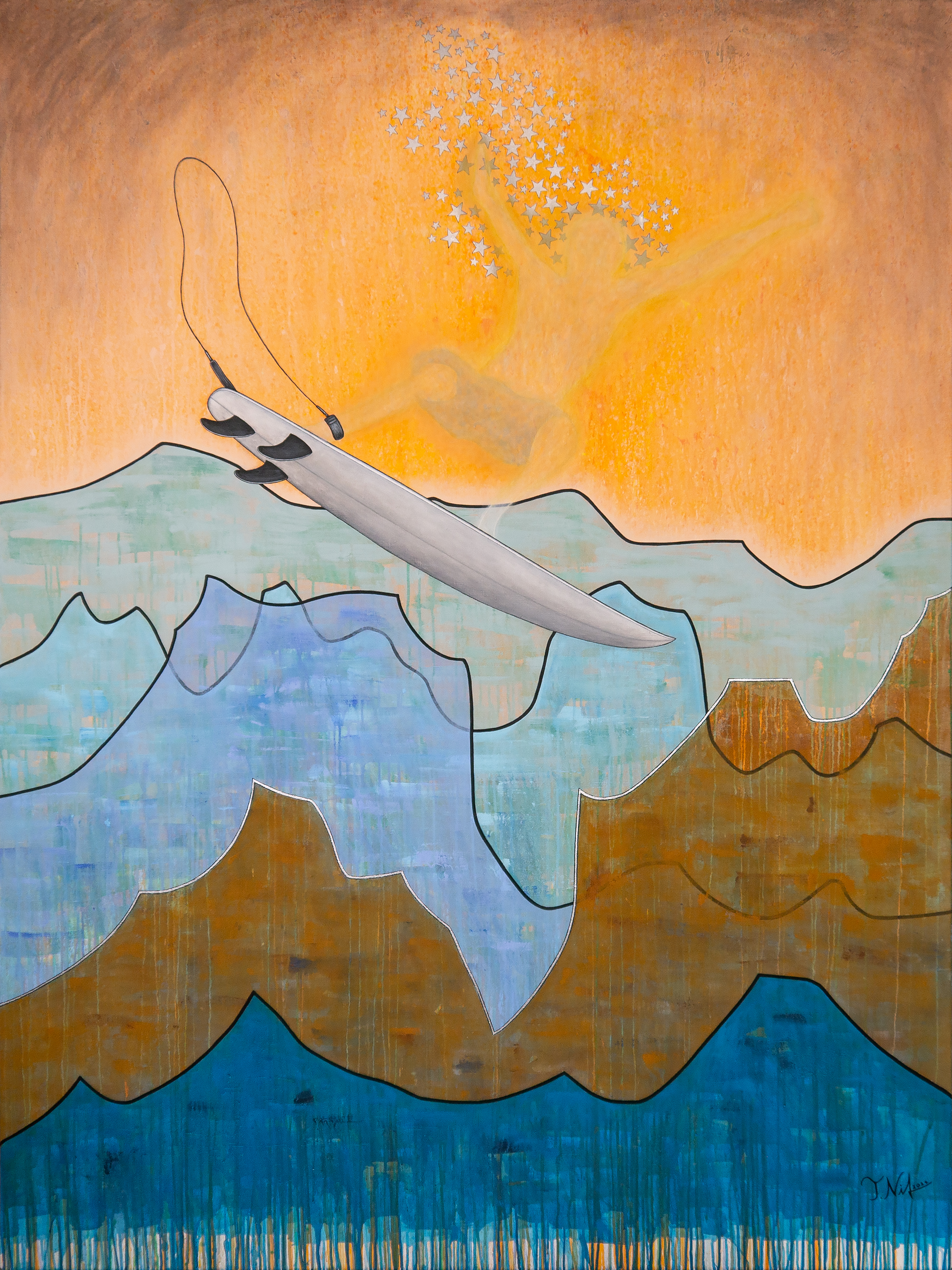 Till Nitschmann, Andy, acrylic on canvas | 200 x 150 cm | 2024